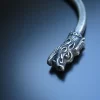 Men's bracelet silver dragon heads - Image 5