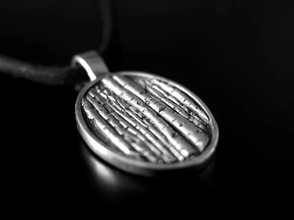 Birch forest silver pendant - Image 2