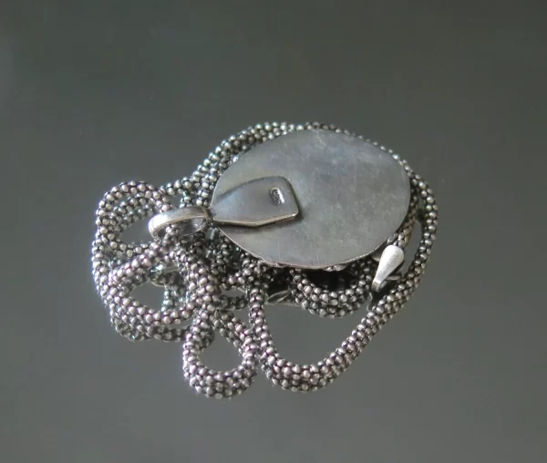 Silver Flower Charoite pendant - Image 4