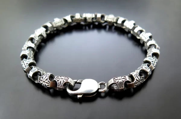 Men's bracelet silver chain