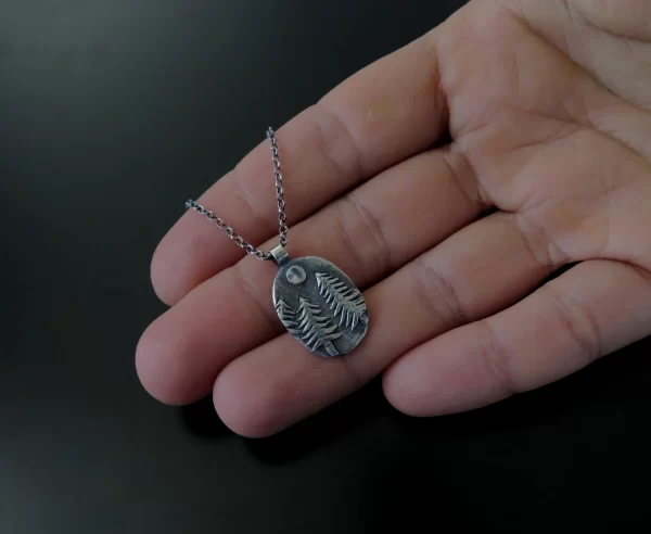 Pine forest silver pendant - Image 6