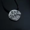 Silver city with roots pendant
