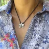 Silver Orchid pendant - Image 5
