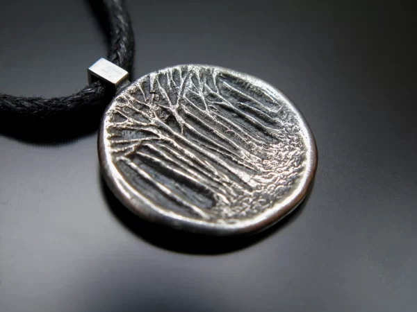 Forest silver pendant