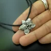 Silver Orchid pendant - Image 4