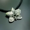 Silver Orchid pendant - Image 2