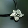Silver Orchid pendant