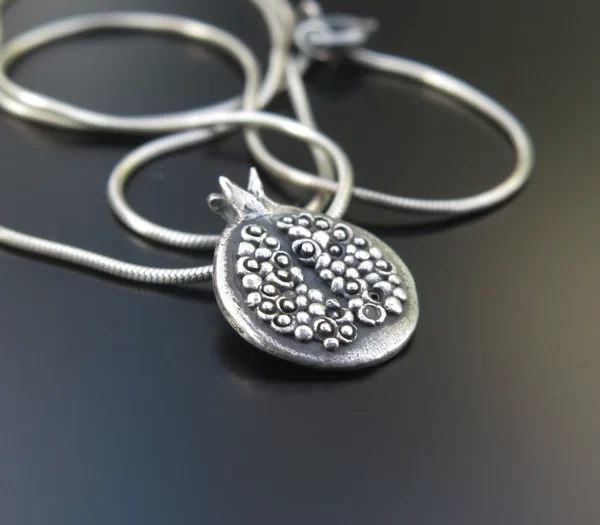 Pomegranate silver pendant - Image 2