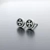 Silver maltese cross earrings - Image 4