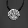 Silver city with roots pendant - Image 5
