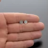 Silver maltese cross earrings - Image 2