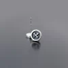 Silver wrench and a screwdriver earrings