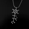 Phenylketonuria (PKU) silver pendant