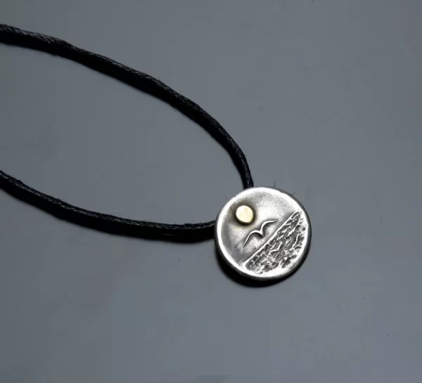 Sun and sea silver pendant - Image 2