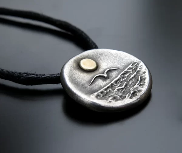 Sun and sea silver pendant - Image 7