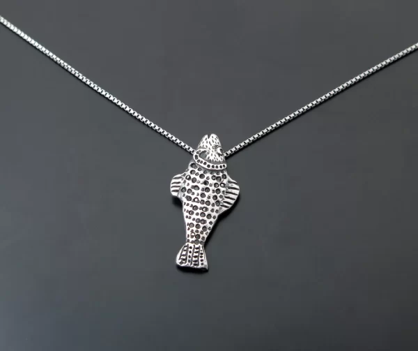 Silver fish pendant