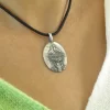 Stork's nest handmade silver pendant - Image 3