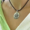 Stork's nest handmade silver pendant - Image 2