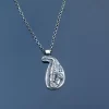 Handmade Silver Saxophone Pendant with Musical Notes - Image 4