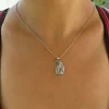 Handmade Silver Saxophone Pendant with Musical Notes - Image 3