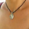 Big Handmade Silver Piano Pendant with Musical Notes - Image 4