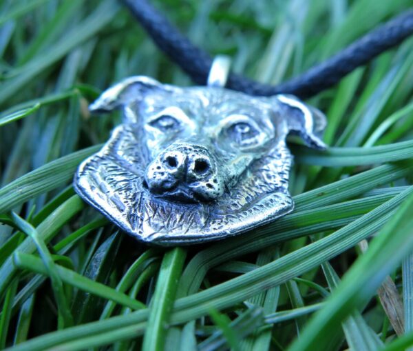 Handmade dog silver pendant - Image 3