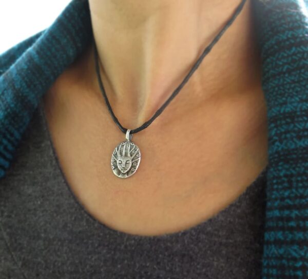 Woman tree silver pendant - Image 2