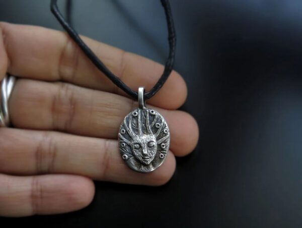 Woman tree silver pendant - Image 3