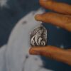 Handmade Polar Bear mother with a cub silver pendant - Image 5