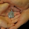 Handmade Polar Bear mother with a cub silver pendant - Image 6