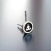 Yoga and meditation silver earrings