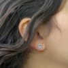 Yoga and meditation silver earrings - Image 2